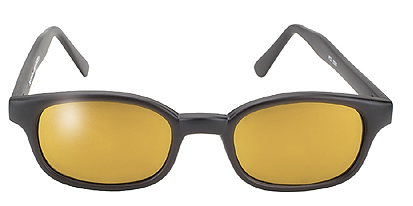 Original KD Sunglasses - Black Frame / Gold Mirror Lens