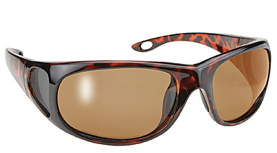 Full Frame Strike Polarized Sunglasses - Tortoise / Brown Lens - Click Image to Close