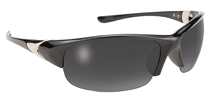 Open Frame Freewind Polarized Sunglasses - Black Frame/Grey Lens