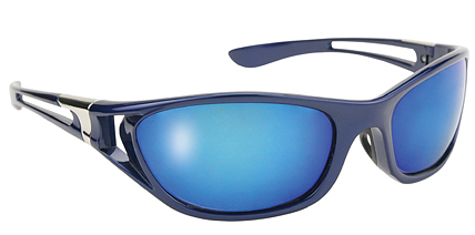 Full Frame Ice Polarized Sunglasses - Blue Frame/Blue Mirror Len - Click Image to Close