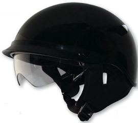 Half Helmet - Gloss - Alto DDV SVS - Black