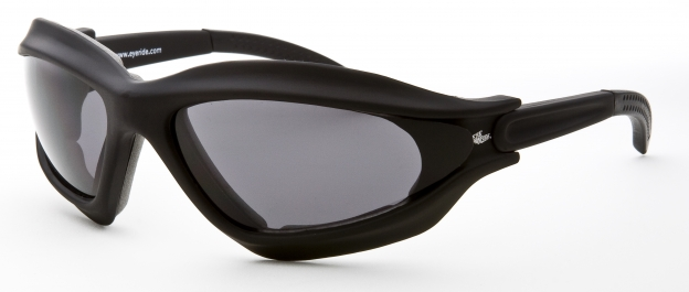 Full Frame Hugger Sunglasses - Black Frame / Lens Vary