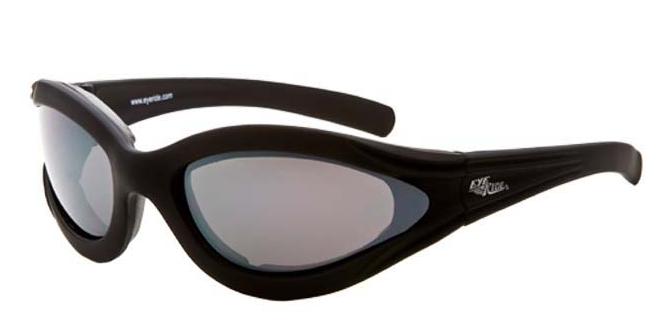 Full Frame Hugger II Sunglasses - Black Frame / Smoke Lens