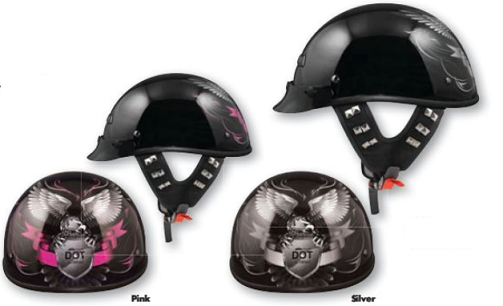Half Helmet - Gloss - Alto DLX - Liberty - Click Image to Close