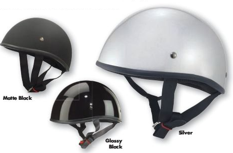 Half Helmet - Matte/Gloss - Old School - Solid Colors - Click Image to Close
