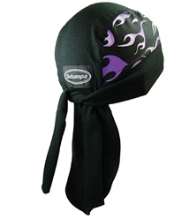 Stretch Bandana - Tri-Danna - Purple Hot Flames Stretch Bandana - Tri-Danna - Purple Hot Flames