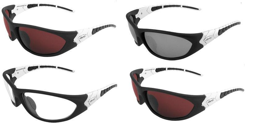 Full Frame DiamondBack Sunglasses - Black & Silver / Lens Vary