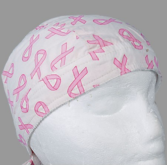 Standard Headwrap - Pink Ribbon w/ Sweat Band