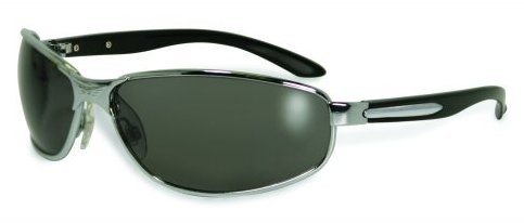 Full Frame Madrid Safety Glasses - Black Frame / Smoke Lens