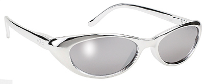 Full Frame Spice Sunglasses - Chrome Frame / Clear Lens