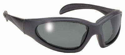 Full Frame Chopper Polarized Sunglasses - Black Frame/Grey Lens