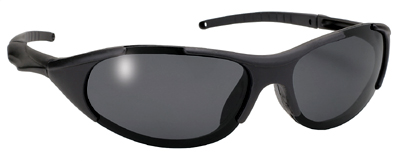 Full Frame Raven Safety Glasses - Black Frame / Smoke Lens