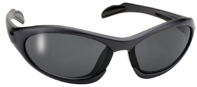 Full Frame Shark Safety Glasses - Black Frame / Smoke Lens