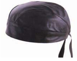 Leather Headwrap - Black - Kids Plain