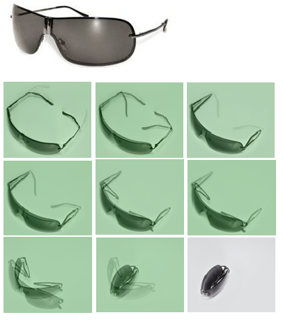 Conversion Transformers Folding Sunglasses
