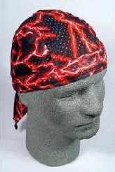 Vented Headwrap - Red Lightning